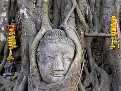 Buddha Face, Wat Mahathat, Ayutthaya, Thailand